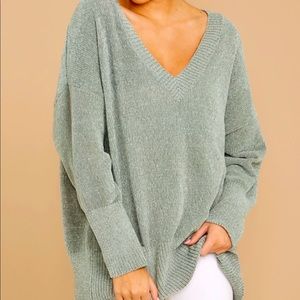Green super soft sweater